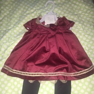 NWT Dress & Legging Set Perfect For Holiday Season